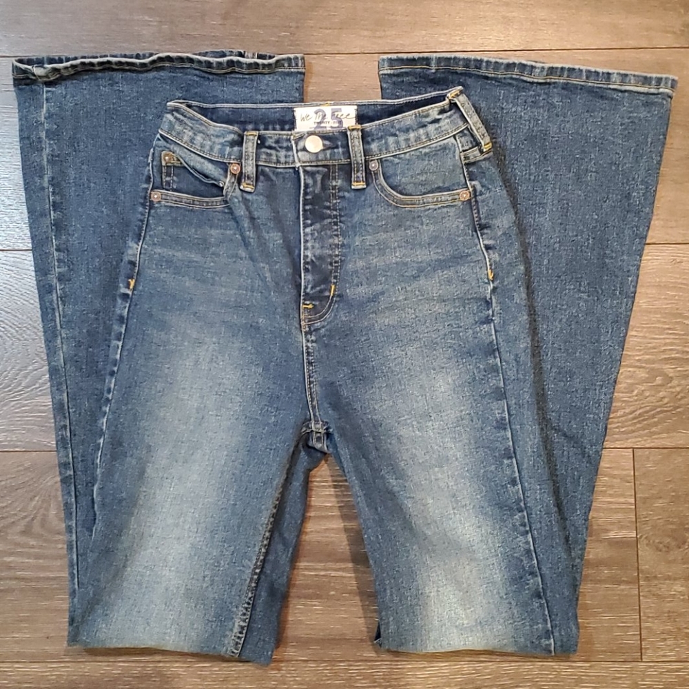 ❤FREE PEOPLE HIGH RISE SKINNY FLARE JEANS